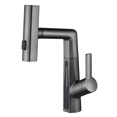 Ziehen Sie das Becken -Leitungswasserfall Badezimmer Tap 2 Modus Eingriff Mixer Tap Badewaschbecken mit digitalem Display, Gold auf Beauty Comes Ziehen Sie das Becken -Leitungswasserfall Badezimmer Tap 2 Modus Eingriff Mixer Tap Badewaschbecken mit digitalem Display, Gold auf Beauty Comes von AJYBYUKJ