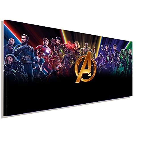 AK ART Avenger Marvel Leinwandbild Kunstdruck Wandbild Wanddeko Panorama TOP XXL (150 x 75 cm) von AK ART