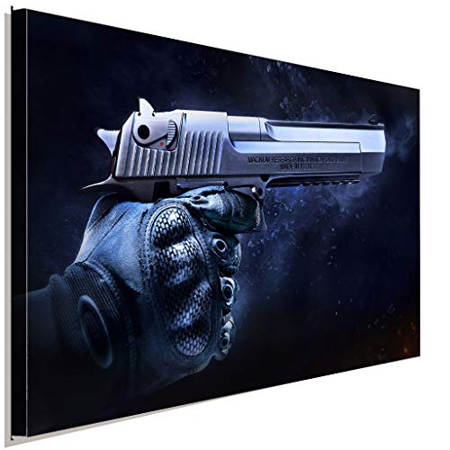 AK ART CS GO Counter Strike Deagle Leinwandbild Bier Kosmos Kunstdruck Wanddeko (40 x 30 cm) von AK ART