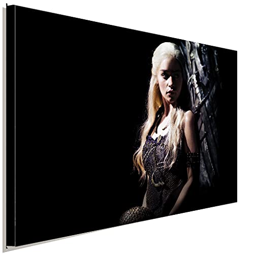 AK ART Daenerys Targaryen Game Of Thrones Leinwandbild Kunstdruck Wandbild XXL (100 x 70 cm) von AK ART