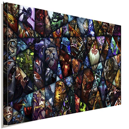 AK ART Dota 2 Helden II Leinwandbilder Mehrfarbig Kunstdruck Wandbild Wanddeko (120 x 80 cm) von AK ART