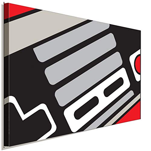 AK ART Nintendo Controller Leinwandbild Kunstdruck Wandbild Wanddeko Mehrfarbig (70 x 50 cm) von AK ART