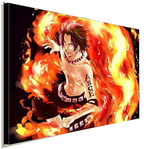 AK ART One Piece ACE PiratenLeinwandbild Kunstdruck Wandbild Wanddeko Mehrfarbig (120 x 80 cm) von AK ART