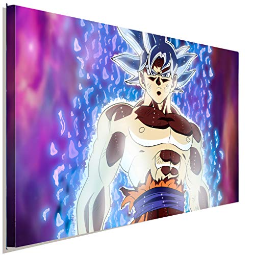 AK ART Son Goku Ultra Instink Dragonball Super Leinwandbild Kunstdruck Wandbild (60 x 40 cm) von AK ART