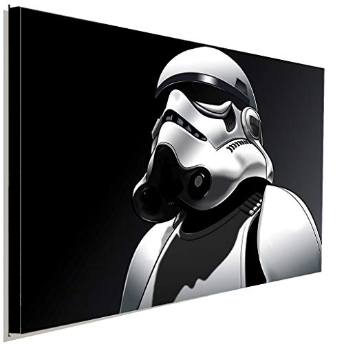 AK ART Star Wars Stormtrooper S/W Leinwandbild Kunstdruck Wandbild Wanddeko XXl (40 x 30 cm) von AK ART