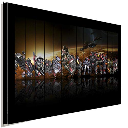 AK ART Starcraft Viking Leinwandbild Kunstdruck Wanddeko Wandbild Mehrfahrbig TOP XXL (40 x 30 cm) von AK ART