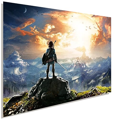 AK ART The Legend of Zelda 2 Leinwandbild Poster Wanddeko Wandbild TOP XXL (100x75 cm) von AK ART