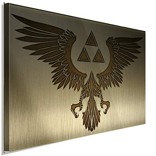 AK ART The Legend of Zelda Hylia Symbol Leinwandbild Kunstdruck Wandbild TOP XXL (40 x 30 cm) von AK ART