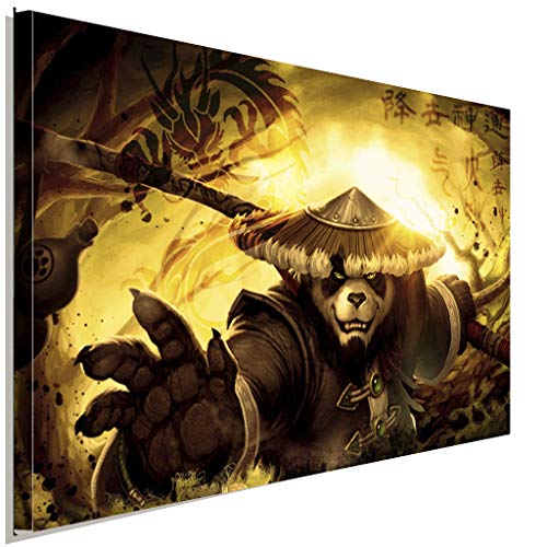 AK ART World of Warcraft Mists of Pandaria Leinwandbild Kunstdruck Wandbild XXL (120 x 80 cm) von AK ART