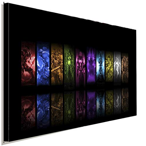 AK ART World of Warcraft Völker Leinwandbild Kunstdruck Wandbild Wanddeko XXL (100 x 75 cm) von AK ART