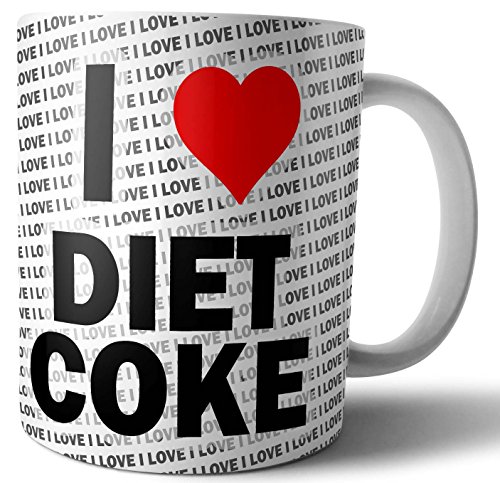 I Love Diet Coke – Tee – Kaffee – Tasse – Tasse – Geburtstag – Weihnachten – Geschenk von AK Giftshop