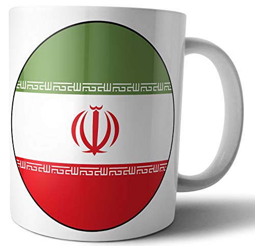 Iranische Flagge – Tee – Kaffee – Tasse – Tasse – Geburtstag – Weihnachten – Geschenk – Secret Santa – Strumpffüller von AK Giftshop