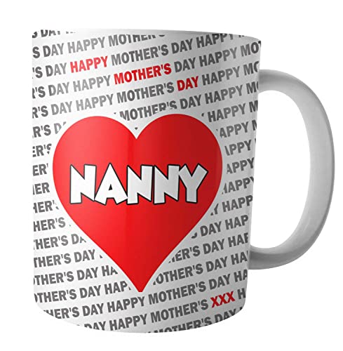 Tasse mit Aufschrift"Best Nanny in the World", Muttertagsgeschenk für Nanny von AK Giftshop