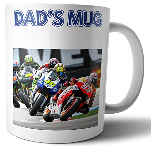 Tasse mit MotoGP-MotoGP-Motiv, Vatertags-/Geburtstagsgeschenk von AK Giftshop