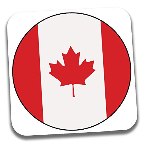 Untersetzer mit Kanada-Flagge, Geschenk – Geburtstag – Weihnachten – Strumpffüller – Secret Santa von AK Giftshop