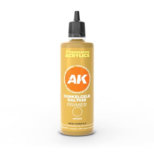 AK AK11245 Dunkelgelb RAL 7028 dark yellow surface Primer (100ml) 3GEN von AK Interactive