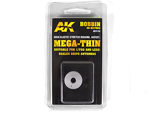 AK AK9134 ELASTIC RIGGING BOBBIN: MEGA-THIN (20m) von AK Interactive