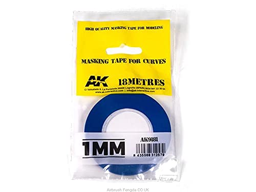 AK AK9181 Blue Masking Tape for curves 1mm von AK-Interactive