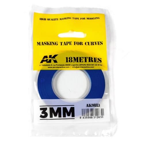 AK AK9183 Blue Masking Tape for curves 3mm von AK Interactive