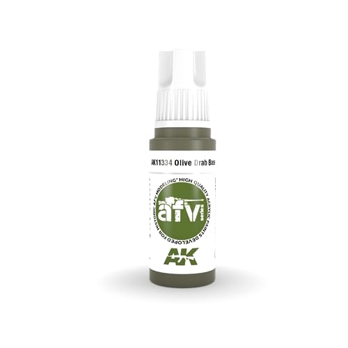AK Acrylics 3Gen AFV AK11334 Olive Drab Base (17ml) von AK Interactive