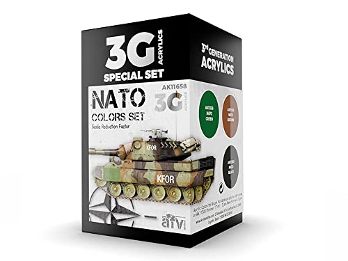 AK Acrylics 3Gen AVF SET AK11658 NATO COLORS 3G (3x17ml) von AK Interactive