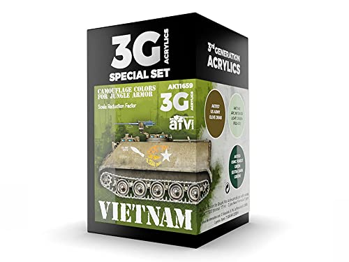 AK Acrylics 3Gen AVF SET AK11659 VIETNAM COLORS 3G (3x17ml) von AK Interactive