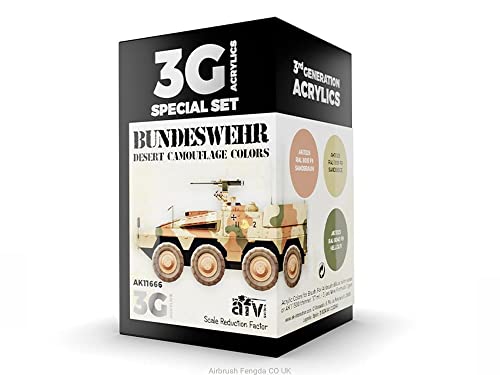 AK Acrylics 3Gen AVF SET AK11666 BUNDESWEHR DESERT COLORS 3G (3x17ml) von AK Interactive