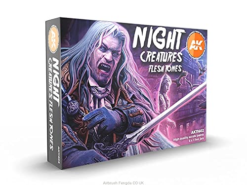 AK Acrylics 3Gen SET AK11602 NIGHT CREATURES FLESH TONES (6x17ml) von AK Interactive