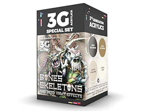 AK Acrylics 3Gen WARGAME SET AK1069 BONES AND SKELETONS (4x17ml) von AK Interactive