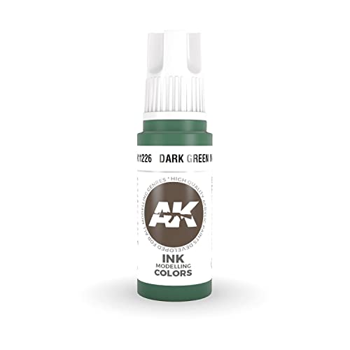AK Interactive 3rd Gen Acrylic Dark Green Ink 17ml von AK Interactive