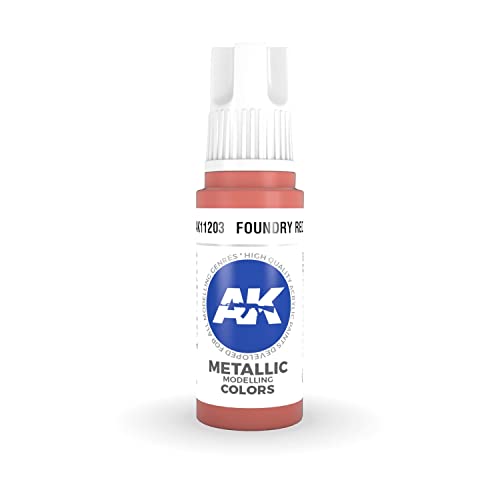 AK Interactive 3rd Gen Acrylic Foundry Red Metallic 17ml von AK Interactive