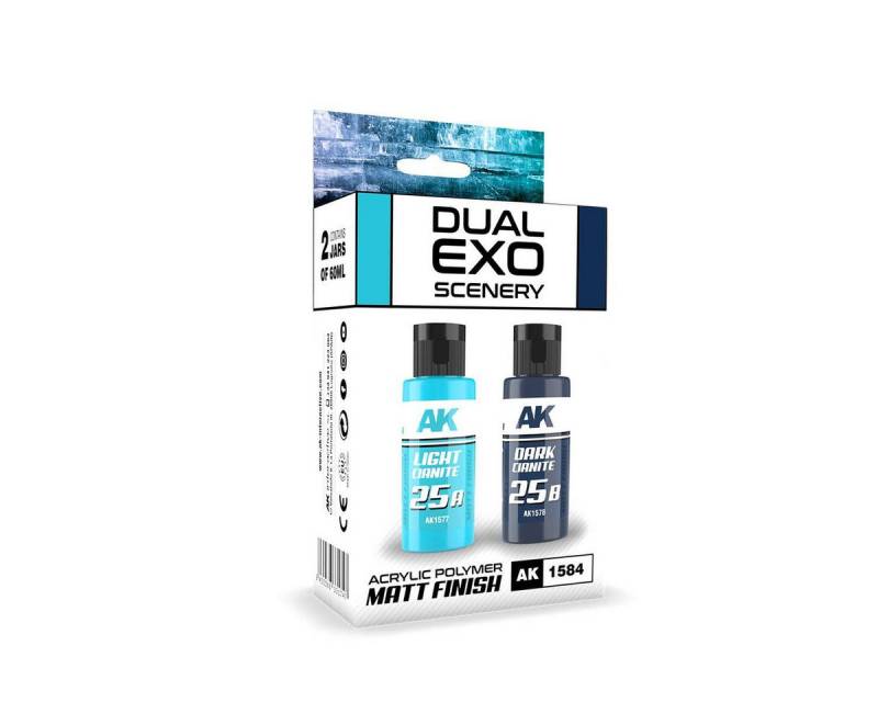 AK Interactive Acrylfarbe Light Cianite & Dark Cianite Dual Exo Set (2x60ml) von AK Interactive