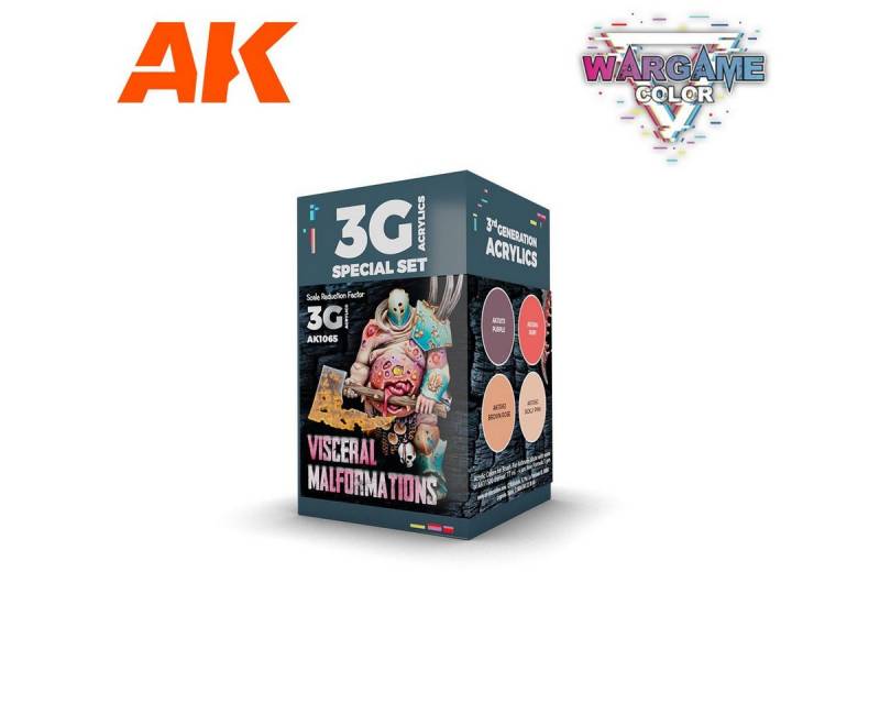 AK Interactive Acrylfarbe Wargame Set Visceral Malformations (4x17ml) von AK Interactive
