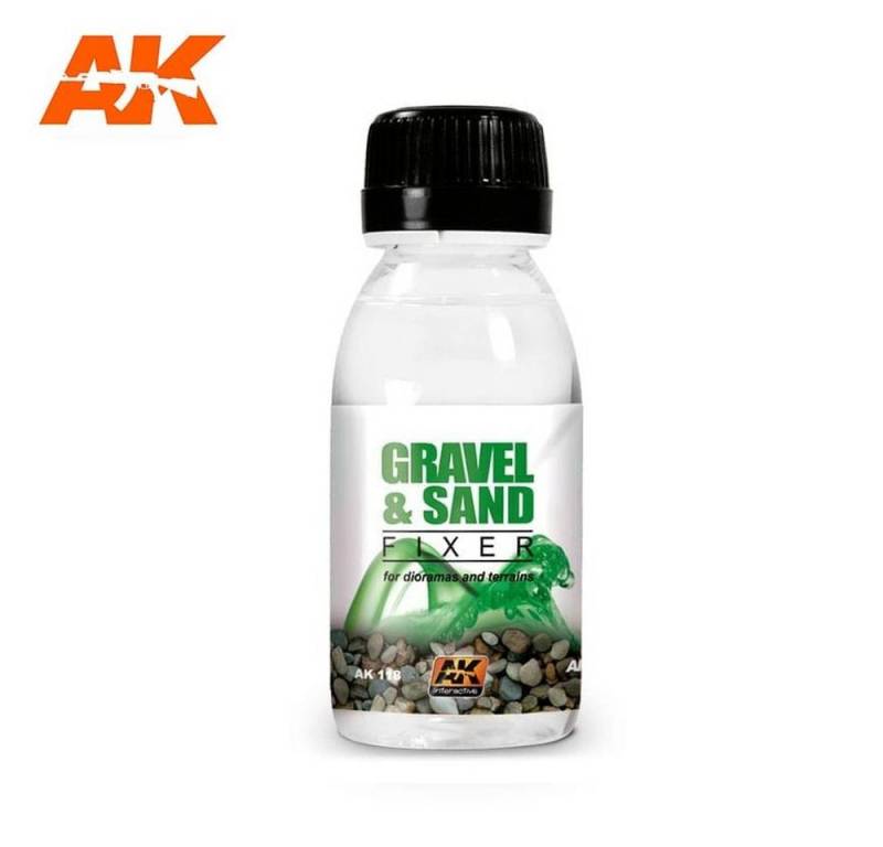 AK Interactive Bastelkleber Gravel and Sand Fixer (100ml) von AK Interactive