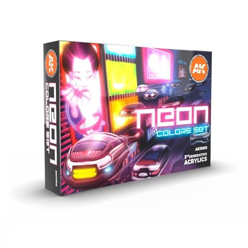 AK Interactive Set – Neonfarben-Set von AK Interactive