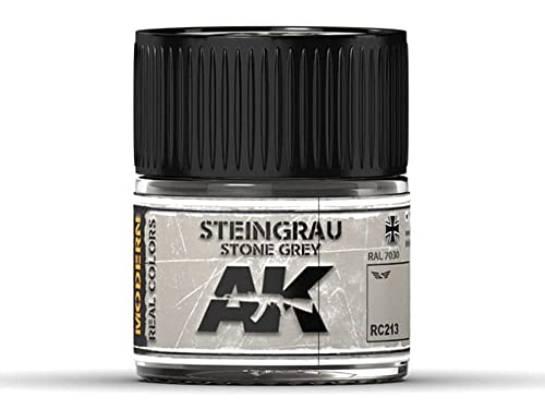 AK REAL COLORS RC213 Steingrau-Stone Grey RAL 7030 (10ml) von AK-Interactive