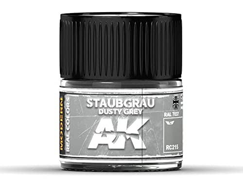 AK REAL COLORS RC215 Staubgrau-Dusty Grey RAL 7037 (10ml) von AK-Interactive