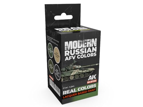 AK REAL COLORS SET RCS132 Modern Russian AFV Colors (4x17ml) von AK Interactive