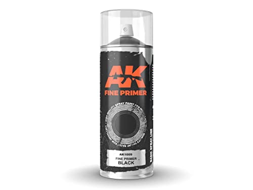 AK SPRAY AK1009 Fine Primer Black (400ml) (2 nozzles) von AK Interactive