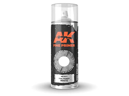 AK SPRAY AK1011 Fine Primer White (400ml) (2 nozzles) von AK Interactive