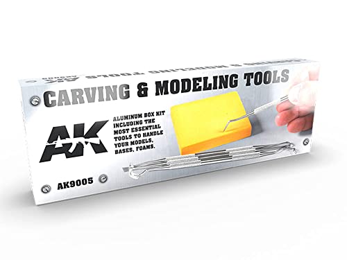 AK TOOLS AK9005 CARVING TOOLS (5pcs + BOX) von AK Interactive