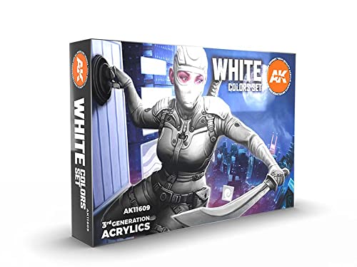 Ak interactive AK11609 White Colors Set 6x17ml von AK Interactive