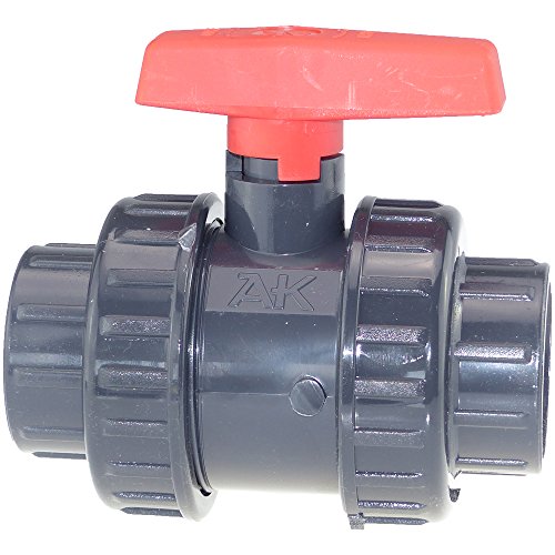AK 2-Wege PVC Kugelhahn Klebemuffe 63 MM von Molyrrd