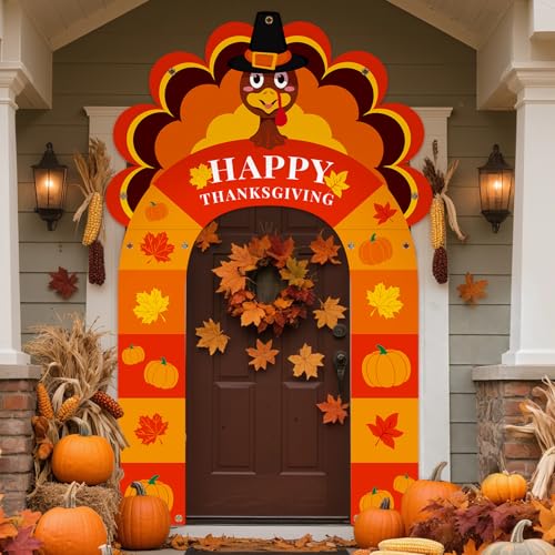 Thanksgiving Türkei Party Veranda Banner Herbst Kürbis Ahornblatt Türkei Tür Banner für Thanksgiving Dekorationen Veranda Schild Foto Hintergrund Outdoor Haustür Abdeckung Indoor Wandbehang Zubehör Thanksgiving Türkei Party Veranda Banner Herbst Kürbis Ahornblatt Türkei Tür Banner für Thanksgiving Dekorationen Veranda Schild Foto Hintergrund Outdoor Haustür Abdeckung Indoor Wandbehang Zubehör von AKAIXI