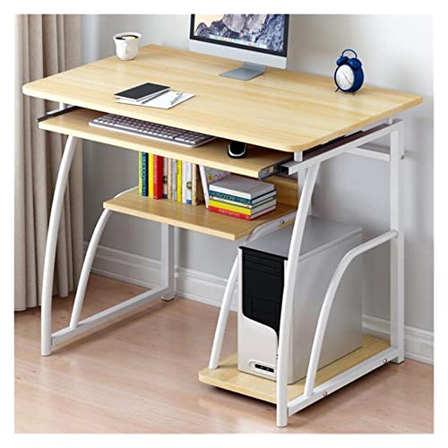 AKALNNB PC Schreibtisch Einfacher Laptop Tisch mit Ablagefach Schreibtisch für Home Office Studie Schreibtisch PC Workstation mit CPU-Halterung und Tastaturablage, Schreibtisch von AKALNNB