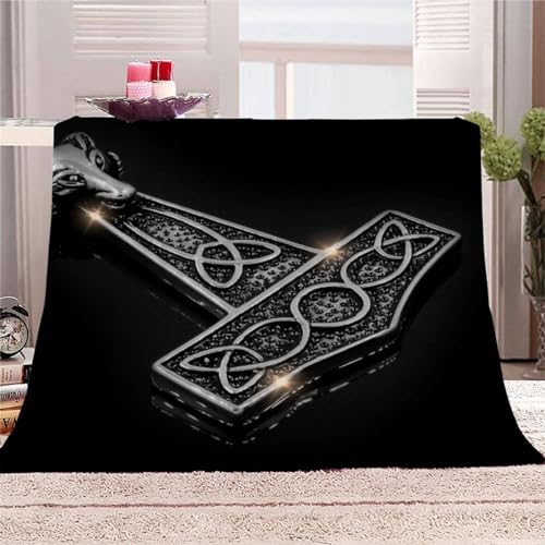 AKATIE Decke Wikinger Kuscheldecke 200x200 Winter Sommer Kuscheldecke Hammer Bett Wohndecke Sofaüberwurf Decke Tagesdecke Weiche Mikrofaser Flanelldecke AKATIE Decke Wikinger Kuscheldecke 200x200 Winter Sommer Kuscheldecke Hammer Bett Wohndecke Sofaüberwurf Decke Tagesdecke Weiche Mikrofaser Flanelldecke von AKATIE