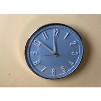 Metamec Vintage Recycled Küchenuhr Wanduhr Blau von AKClocks
