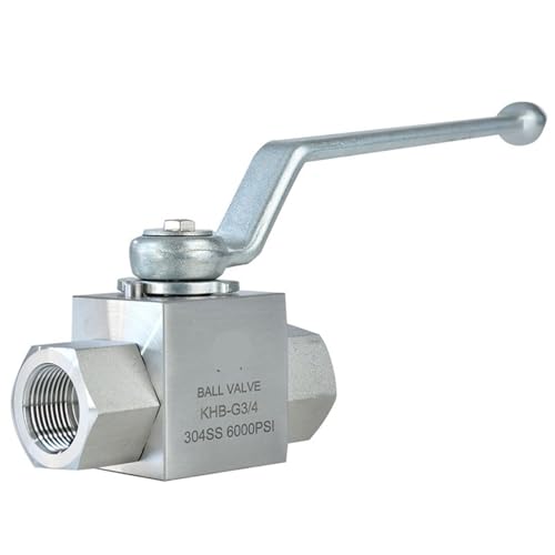 1/8 1/4 1/2 1 2 Zoll Hochdruck-Kugelhahn KHB-G Edelstahl-Innengewinde Hydraulischer Kugelhahn 1St(0.75 Inch) von AKDDNZX
