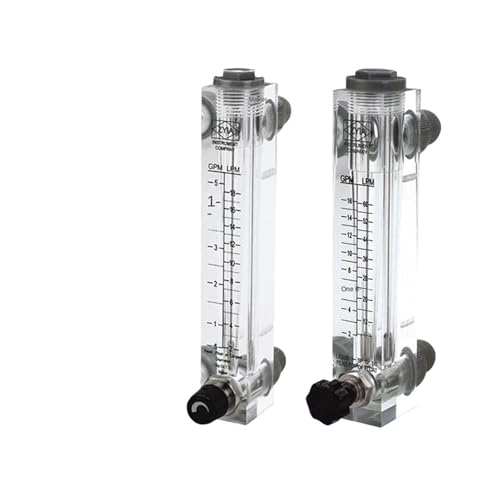 1 Stücke Hochpräzise Organische Glas Rotor Floater Panel Typ Durchflussmesser Messgerät Flüssigkeit Wasser Gas LZM-15((2-18 L - min)) von AKDDNZX