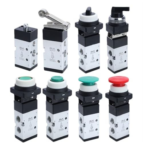 1 stücke MV322 MV522R/PB/EB/TB Pneumatische Mechanische Ventil 2 Position 5 Weg Manuelle Ventil Luft Schalter Steuerventil Push Button Momentary(MV522LB) von AKDDNZX